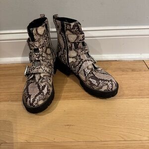 moto-style ankle boots